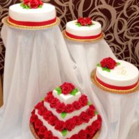свадебные торты на подставках
